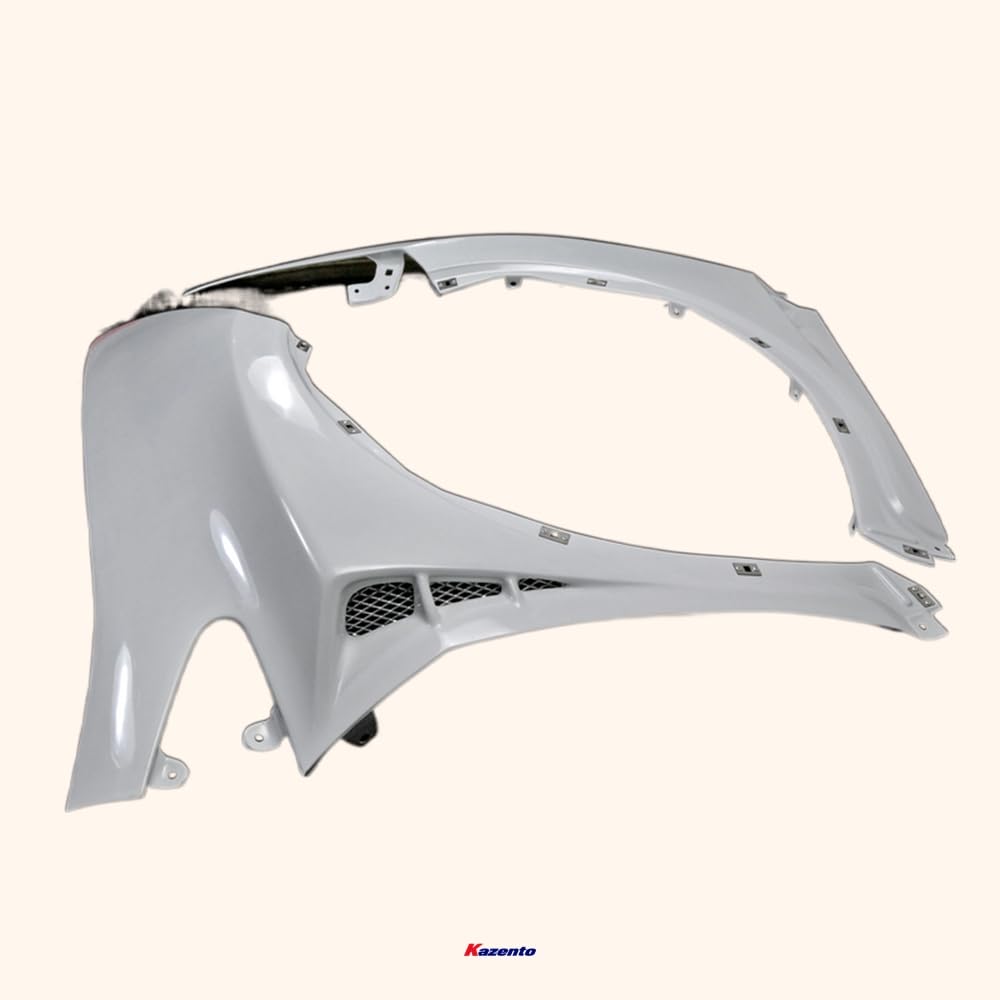 Kazento For Civic 2006-2011 Fn Fk Fn2 Type R Mug Style Vented Front Fenders Fiber Glass Kazento Carbon Parts 车身侧板 FN2-FF-MUG-FRP