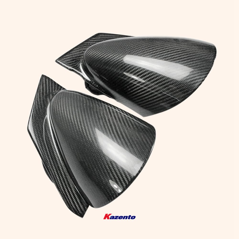 Kazento For Evolution 7 8 9 For Mitsubishi Ralliart Side-view Mirror (Electric) Rhd Rearview Mirror Guard Covers Carbon Fiber