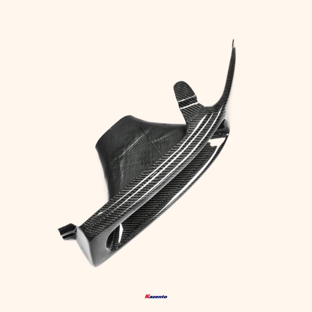 Kazento For Evolution Evo 5 6 For Mitsubishi Vented Headlight Air Duct Lhs Carbon Fiber Front Head Light Lamp Cover