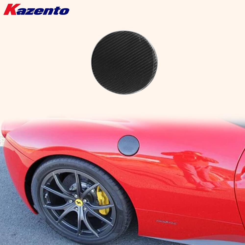 Kazento For Ferrari 458 Italia Speciale Spider 2009-15 1K Carbon Fiber KZ Fuel Cap Cover Kazento Carbon Parts 车身侧板 458-FUEL-1KCF