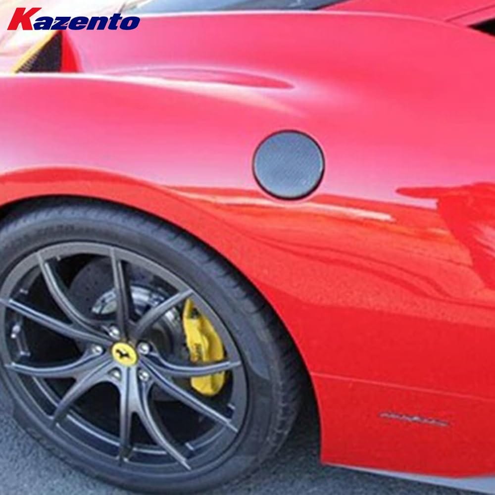 Kazento For Ferrari 458 Italia Speciale Spider 2009-15 1K Carbon Fiber KZ Fuel Cap Cover Kazento Carbon Parts 车身侧板 458-FUEL-1KCF