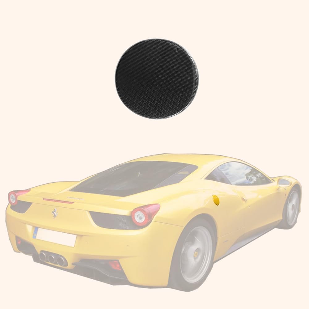 Kazento For Ferrari 458 Italia Speciale Spider 2009-15 1K Carbon Fiber KZ Fuel Cap Cover Kazento Carbon Parts 车身侧板 458-FUEL-1KCF