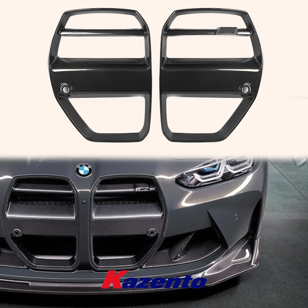 Kazento For G80 M3 G82 G83 M4 VT Style 20-22 Dry Carbon Fiber Front Bumper Grille Kazento Carbon Parts 车身侧板 G82M4-FG-V-DCF