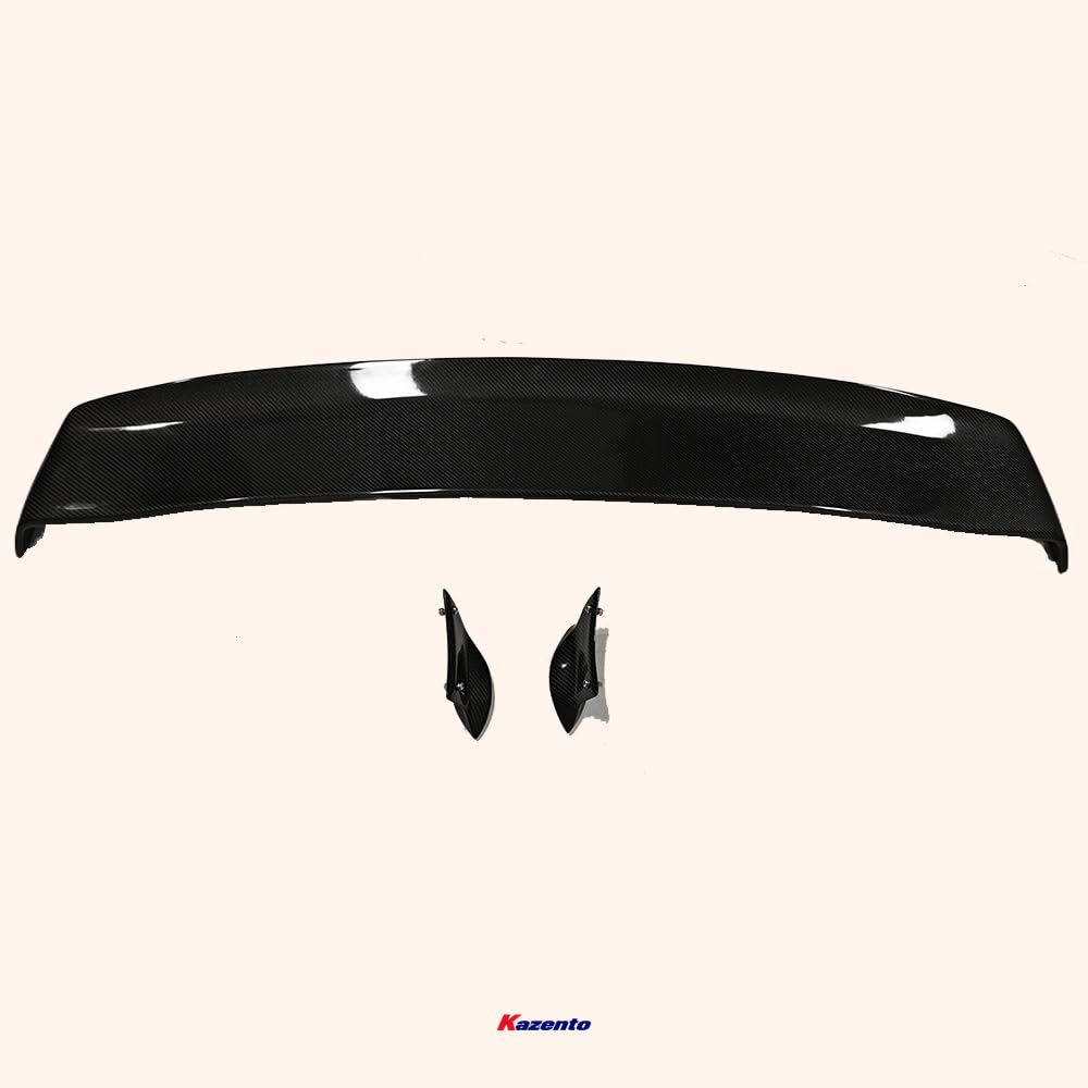 Kazento For GR86 BRZ FL5 CIVIC MX5 WRX IMPREZA KZ Style Carbon Fiber Rear Trunk Spoiler Kazento Carbon Parts 车身侧板 UNIVER-RS-KZA-CF-A