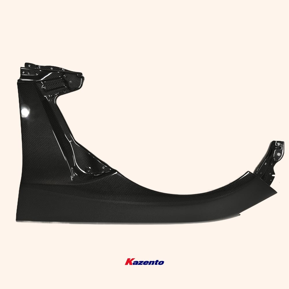 Kazento For GT86 13-20 BRZ For Toyota Vented KZ2 Carbon Fiber Front Bumper Fender Pair Kazento Carbon Parts 车身侧板 GT86-FF-KZ2-CF