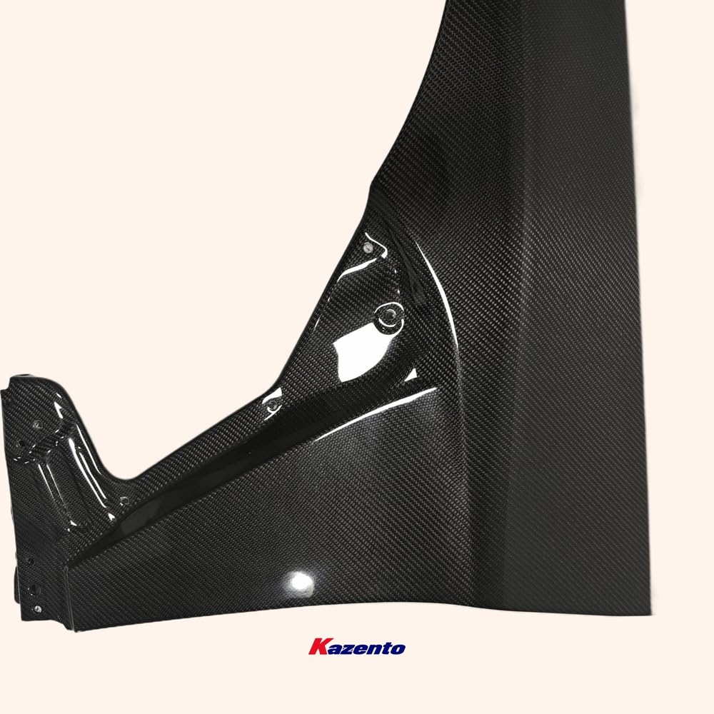 Kazento For GT86 13-20 BRZ For Toyota Vented KZ2 Carbon Fiber Front Bumper Fender Pair Kazento Carbon Parts 车身侧板 GT86-FF-KZ2-CF
