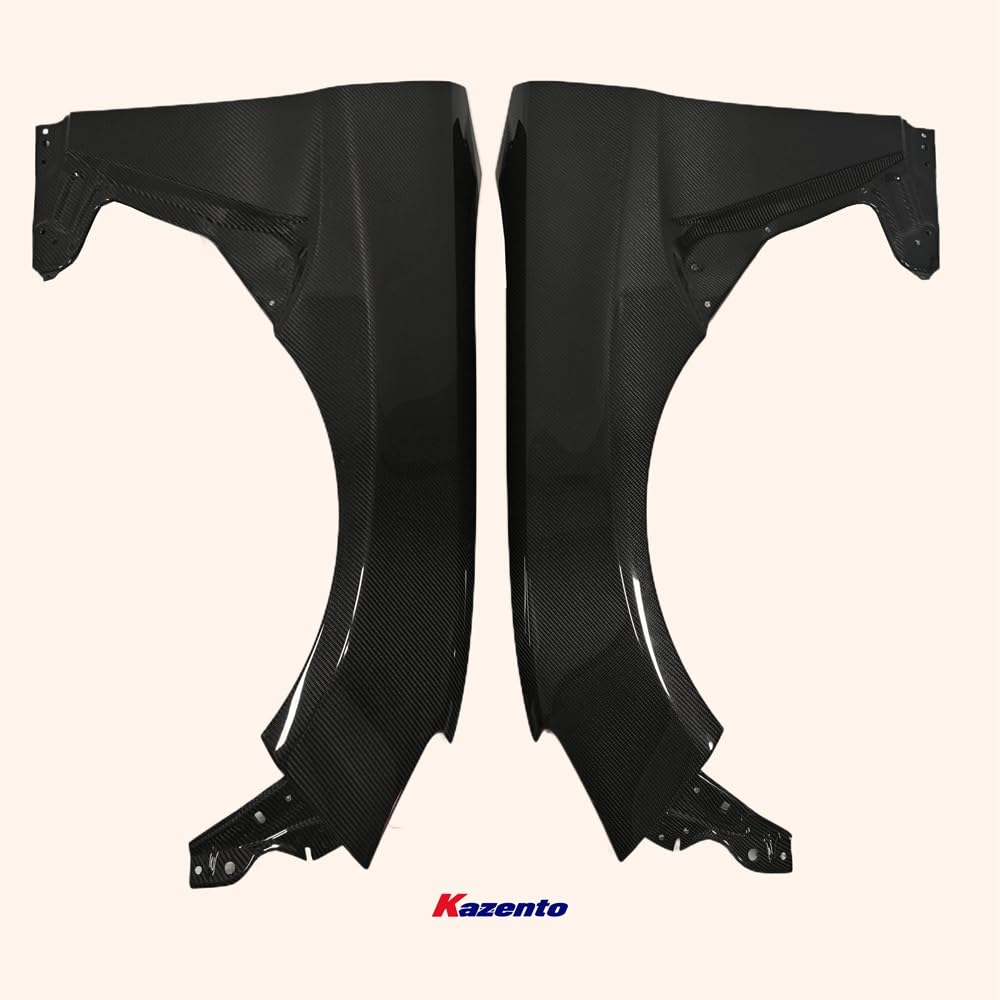 Kazento For GT86 13-20 BRZ For Toyota Vented KZ2 Carbon Fiber Front Bumper Fender Pair Kazento Carbon Parts 车身侧板 GT86-FF-KZ2-CF