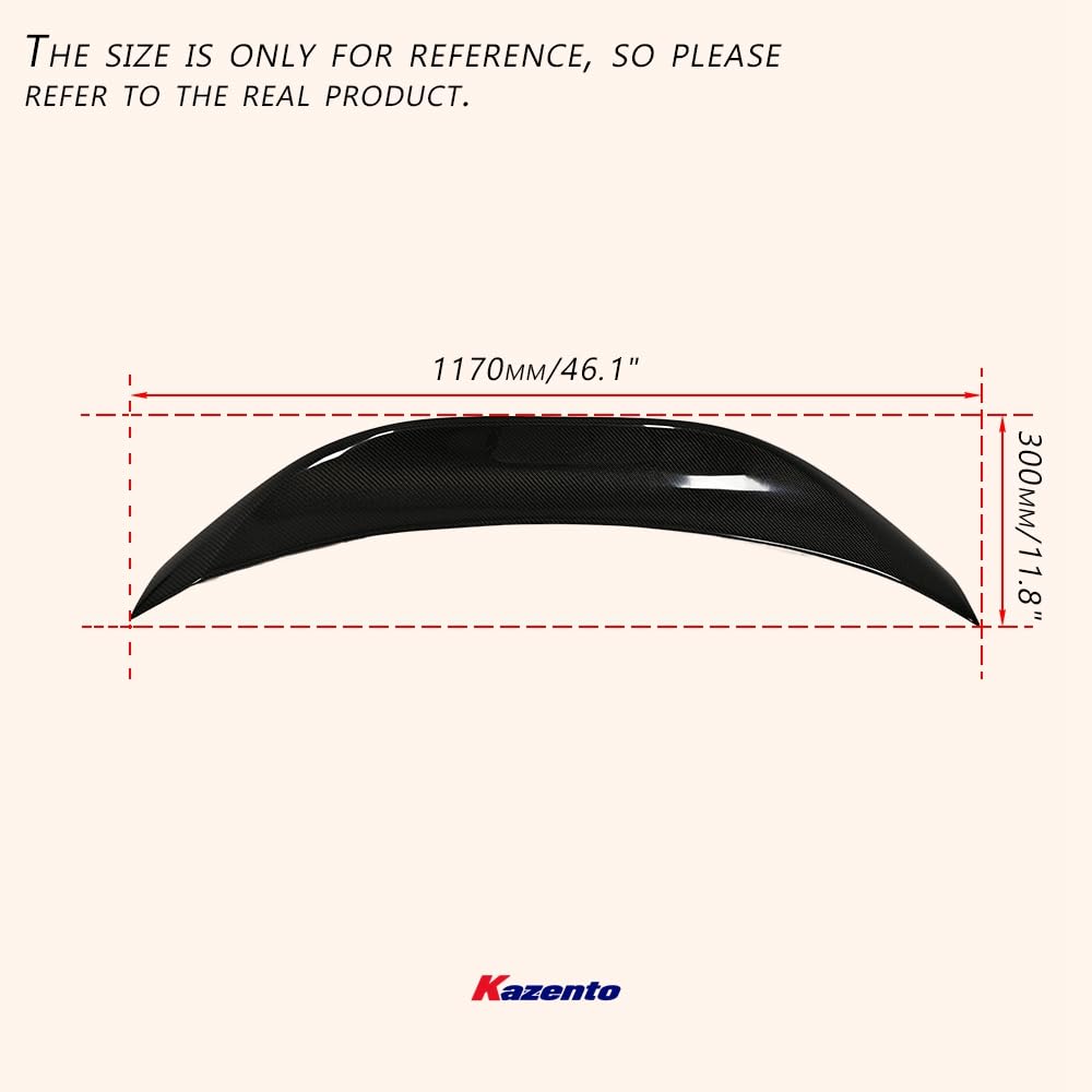 Kazento For GT86 13-20 BRZ LEG Style Carbon Fiber For Toyota Rear Trunk Bumper Spoiler Wing Kazento Carbon Parts 车身侧板 GT86-RS-LEG-CF