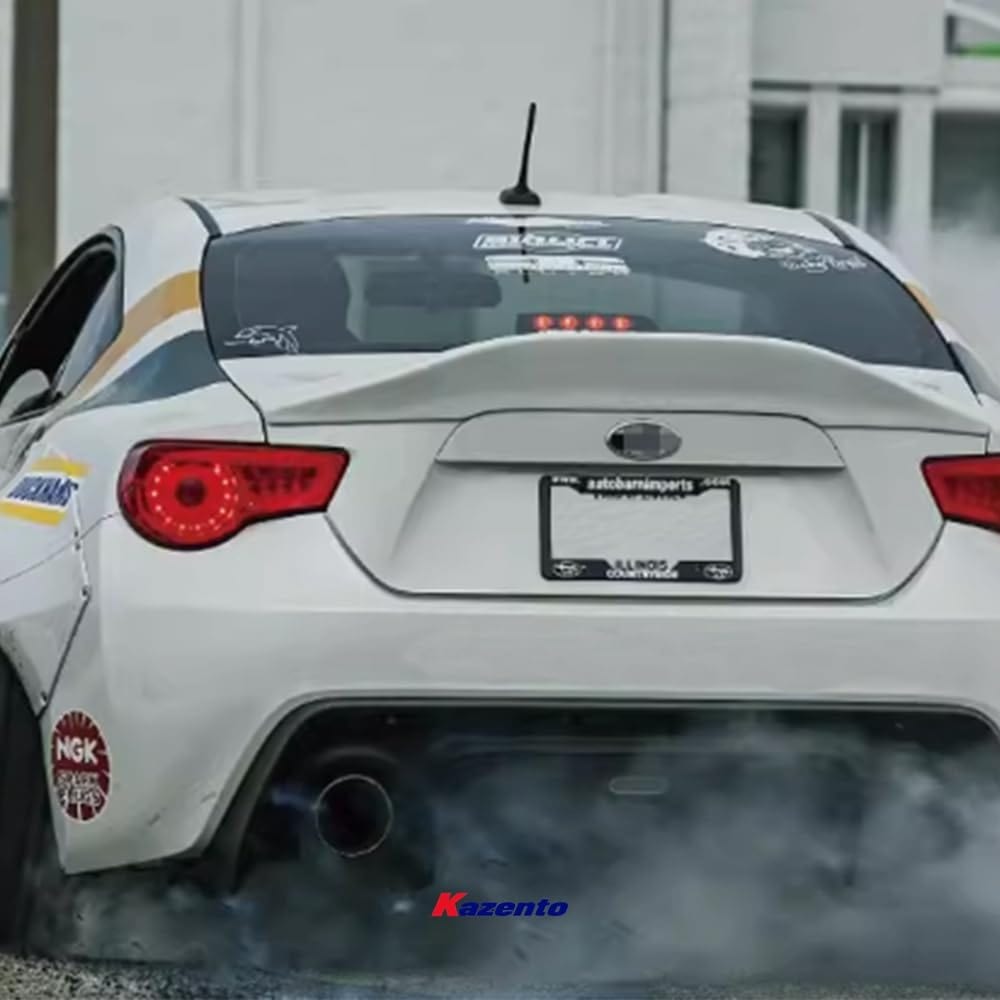 Kazento For GT86 13-20 BRZ LEG Style Carbon Fiber For Toyota Rear Trunk Bumper Spoiler Wing Kazento Carbon Parts 车身侧板 GT86-RS-LEG-CF