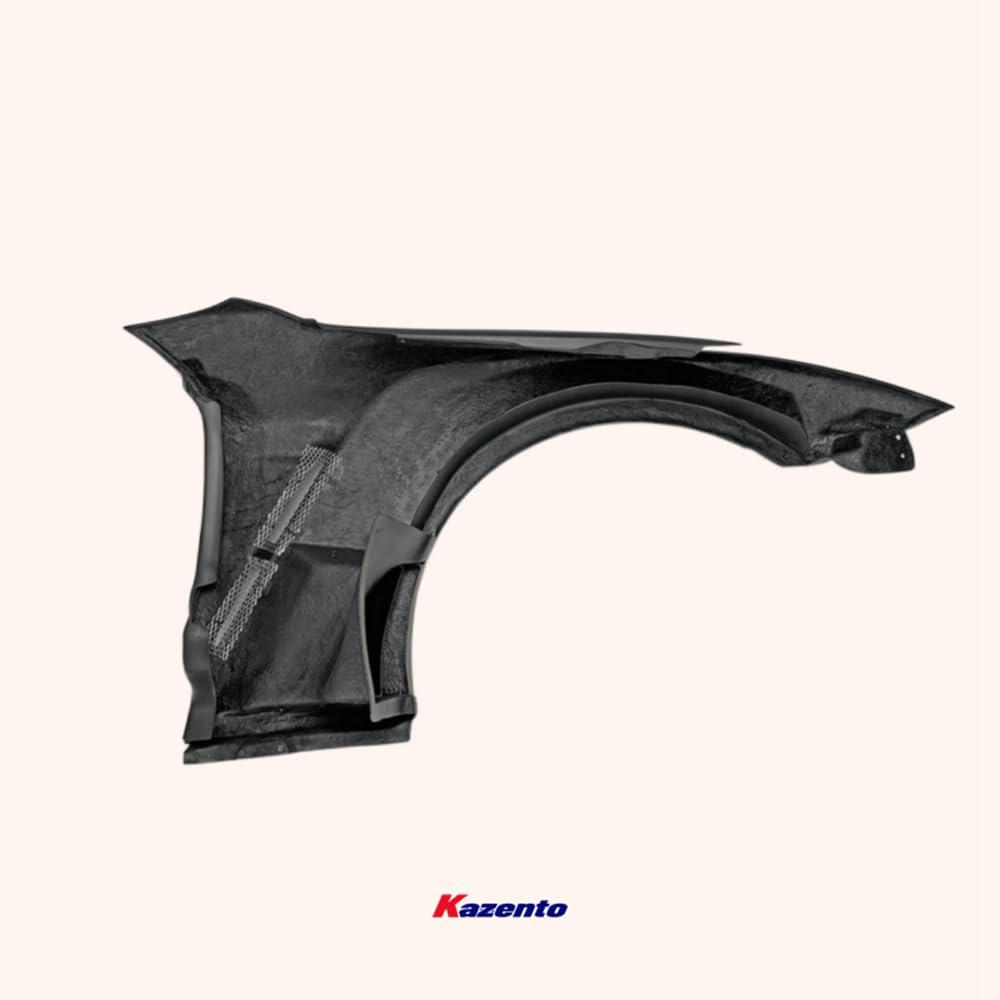 Kazento For Gtr R35 2013 For Nissan Ver Vrs Style Frp Front Fender With Louver Fin (Inc 6 Fins, Side Maker Use F51 Fuga) Fiber Glass Kazento Carbon Parts 车身侧板 R35-FF-VA-FRP