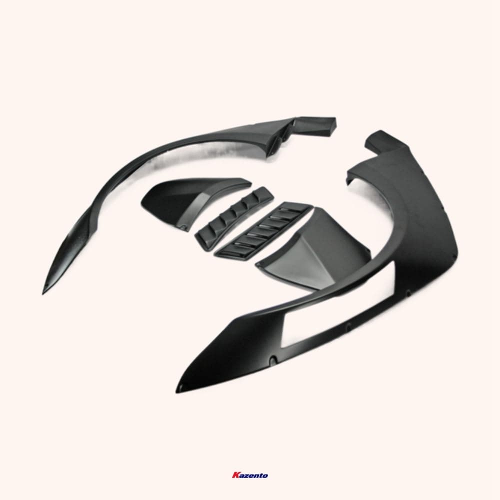 Kazento For Gtr R35 Cba Dba Lbv2 Style For Nissan Wide Front Fender Fiber Glass Kazento Carbon Parts 车身侧板 R35-FF-LB-V2-FRP