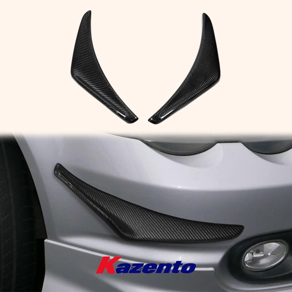 Kazento For Honda 02-06 Integra DC5 Acura RSX Carbon Fiber Front Bumper Splitter Canard Kazento Carbon Parts 车身侧板 DC5-CANA-CF