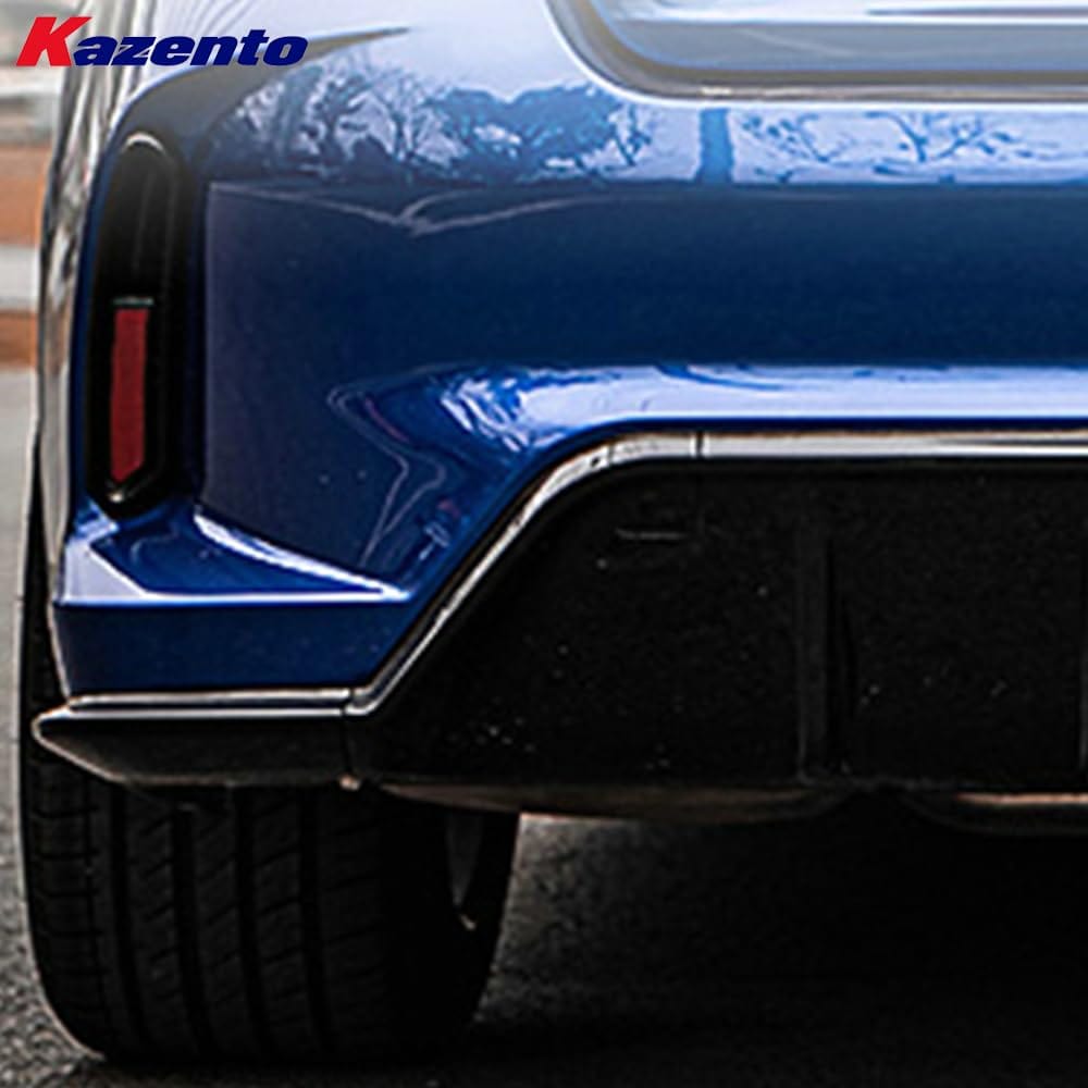 Kazento For Honda 11th Civic FE1 Sedan 22-24 PP TypeR Style Rear Bumper Middle Exhaust Kazento Carbon Parts 车身侧板 FE1-RB-MID-TR-PP