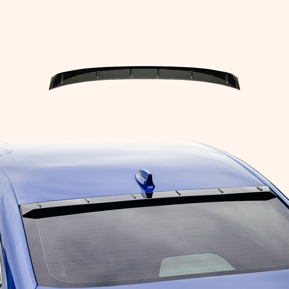 Kazento For Honda Civic FE1 Sedan 22-24 ABS Glossy Black Rear Roof Spoiler Wing Lip Kazento Carbon Parts 车身侧板 FE1-RS-RF-MD-ABS-BK