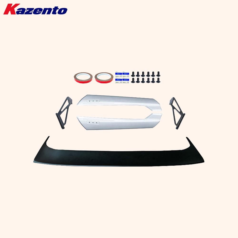 Kazento For Honda Civic FL1 2022-24 ABS Glossy Black TypeR Style Rear GT Spoiler Wing Kazento Carbon Parts 车身侧板 FL1-RS-GT-TR-ABS-BK