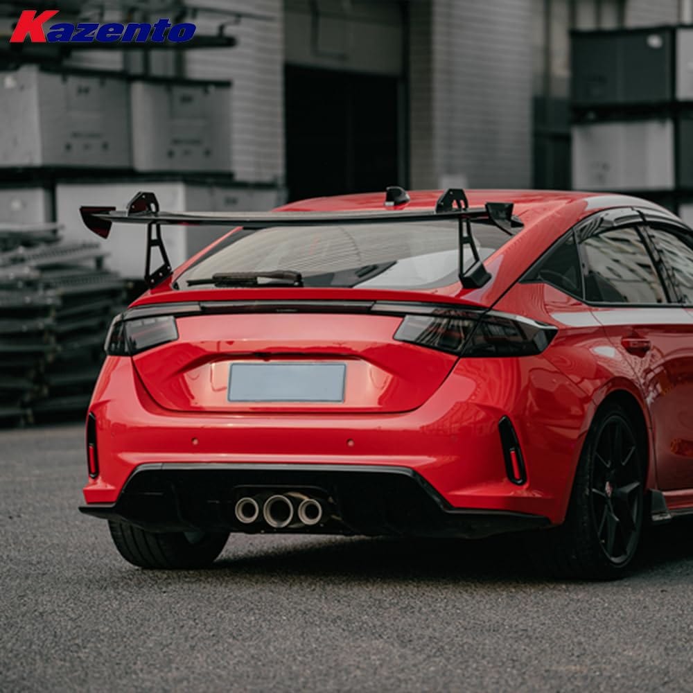 Kazento For Honda Civic Type R FL5 2023-24 ABS SPN Style Rear Trunk GT Spoiler Wing Kazento Carbon Parts 车身侧板 FL5-RS-GT-SPN-ABS