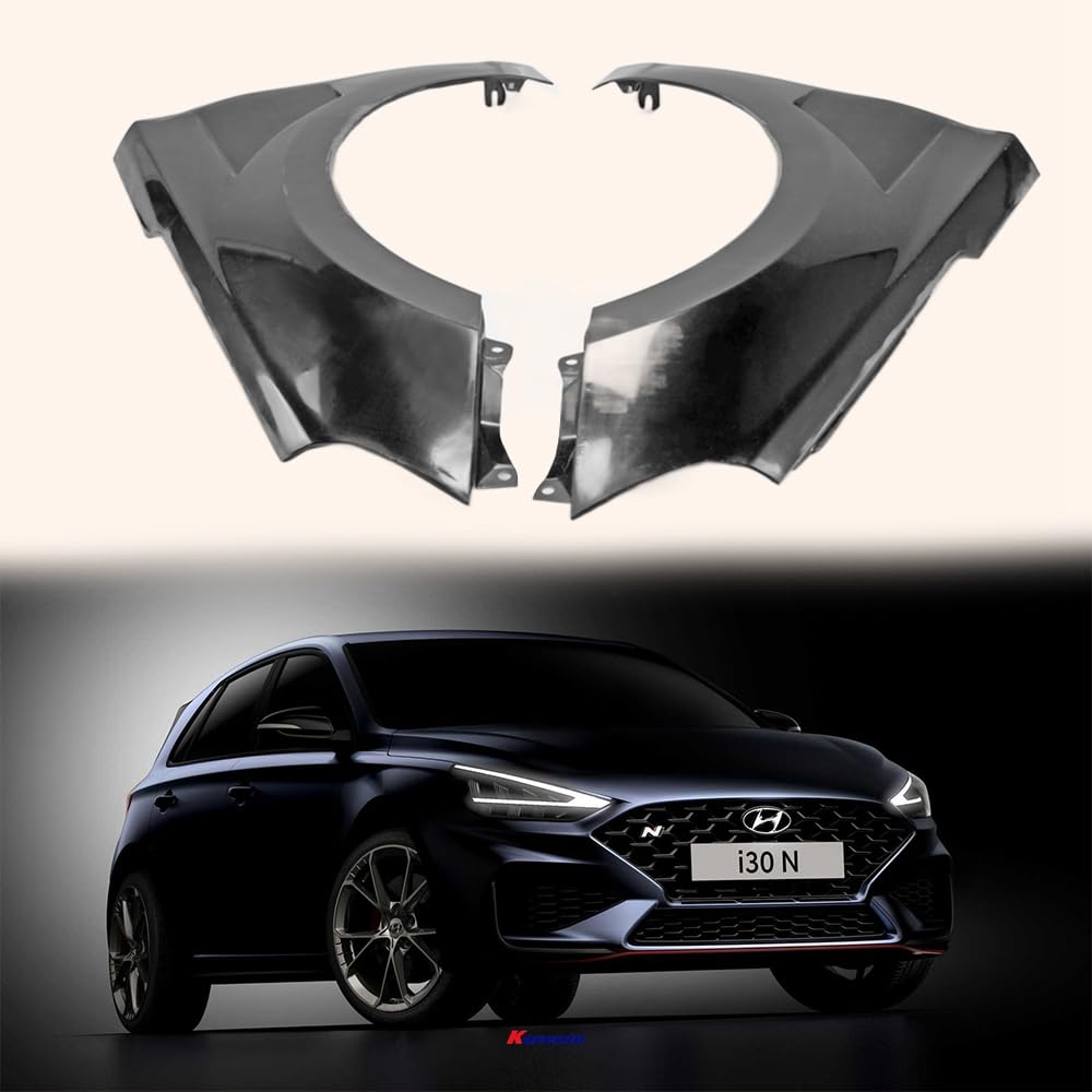 Kazento For Hyundai I30N Pd18-21 Pre-Facelift Epa S Type Front Fender (Will Also Fit Elantra Gt Hatch Us Model) Fiber Glass Kazento Carbon Parts 车身侧板 I30-FF-EPAS-FRP