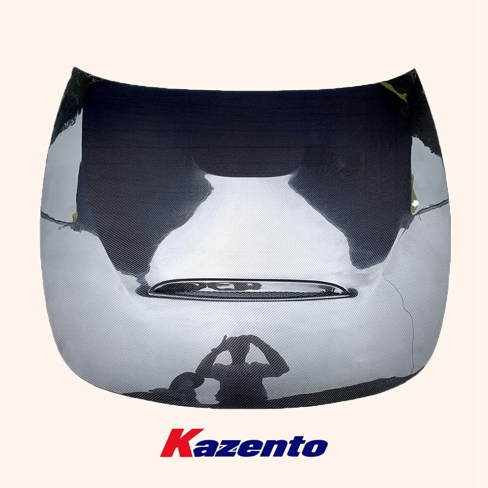 Kazento For Kia Stinger 2017-2020 GTS Style Carbon Front Bumper Vented Hood Bonnet Kazento Carbon Parts 引擎盖 STINGER-HOOD-GTS-CF