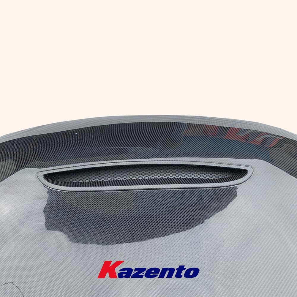 Kazento For Kia Stinger 2017-2020 GTS Style Carbon Front Bumper Vented Hood Bonnet Kazento Carbon Parts 引擎盖 STINGER-HOOD-GTS-CF