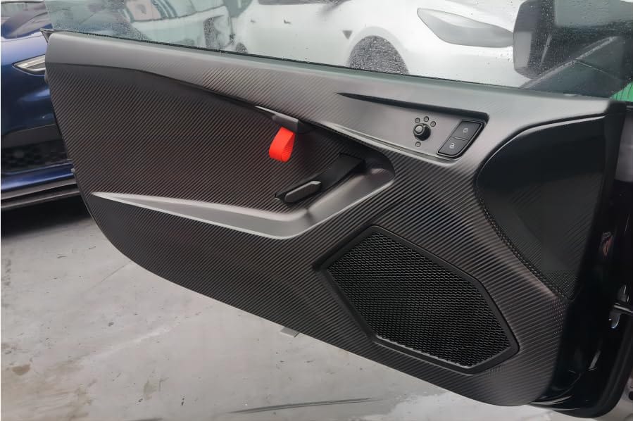 Kazento For Lamborghini Huracan (UP To STO) Dry Matte Carbon Fiber Inner Side Door Panel