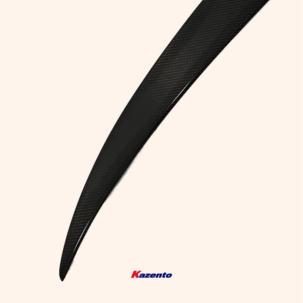 Kazento For MAZDA 3 2019-2023 DU Style Rear Bumper Trunk Spoiler Wing Lip Carbon Fiber Kazento Carbon Parts 车身侧板 MAZDA3-RS-K-CF