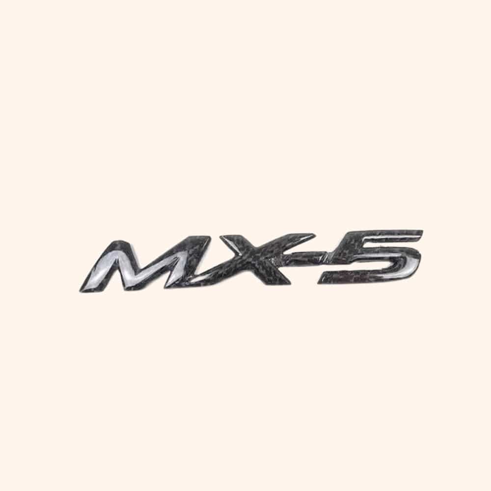 Kazento For Mazda Miata MX-5 MX5 NA NB NC ND KZ Style Carbon Fiber Logo Badge Emblem Kazento Carbon Parts 车身侧板 MX5-LOGO-CF