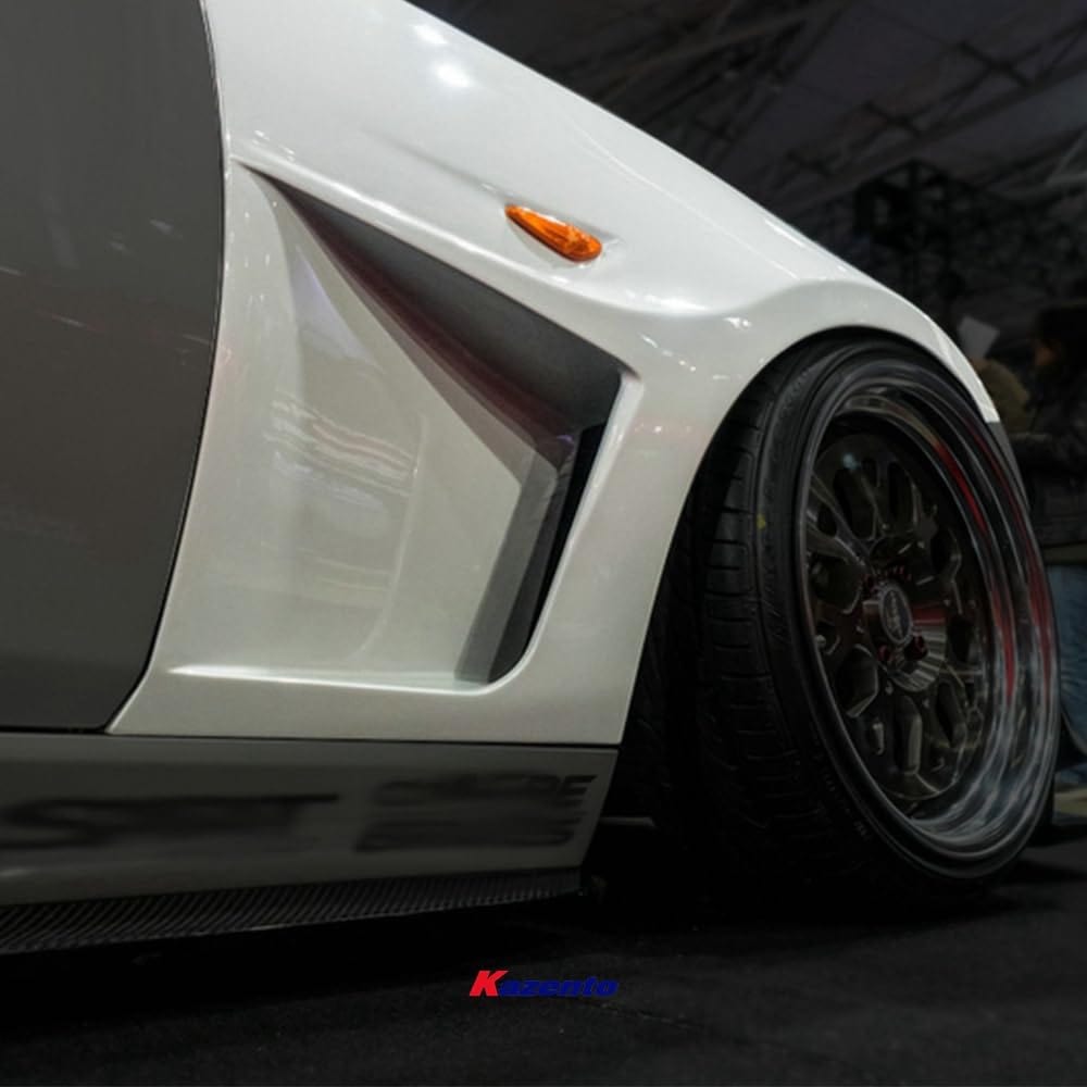 Kazento For Mazda Mx5 Miata Nd Gv Style Front Vented Fender +3Mm Fiber Glass Kazento Carbon Parts 车身侧板 MX5-FF-GVN-ND-FRP