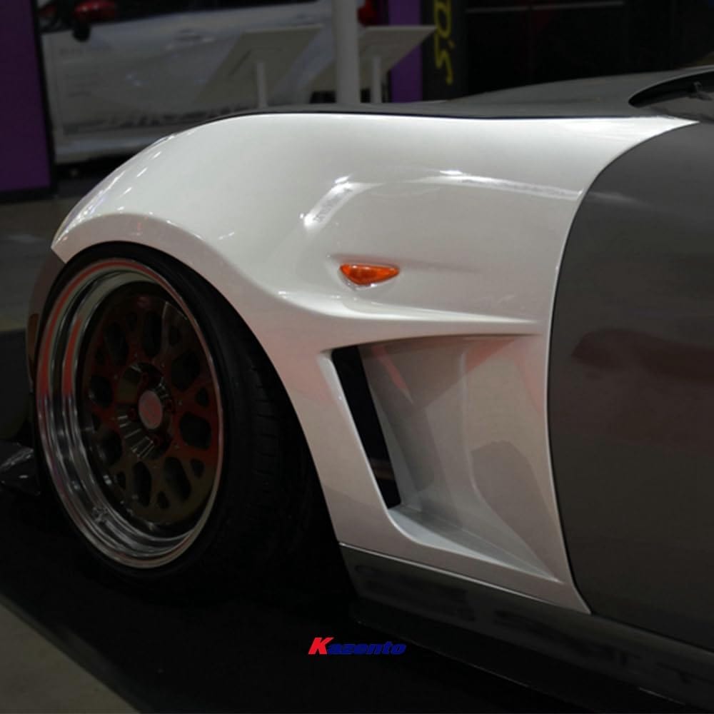 Kazento For Mazda Mx5 Miata Nd Gv Style Front Vented Fender +3Mm Fiber Glass Kazento Carbon Parts 车身侧板 MX5-FF-GVN-ND-FRP