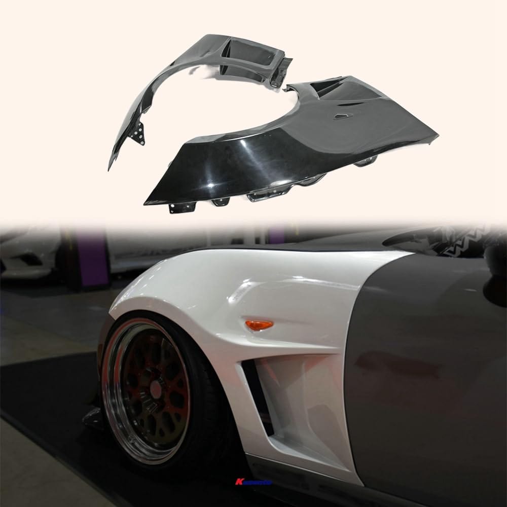 Kazento For Mazda Mx5 Miata Nd Gv Style Front Vented Fender +3Mm Fiber Glass Kazento Carbon Parts 车身侧板 MX5-FF-GVN-ND-FRP