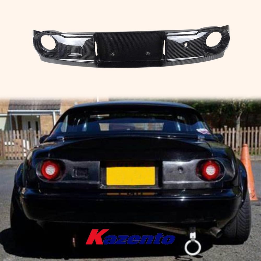 Kazento For Mazda MX5 NA 90-97 Miata GV Carbon Rear Tail Light Conversion Trunk Cover Kazento Carbon Parts 车身侧板 MX5-RFP-GV-NA-CF