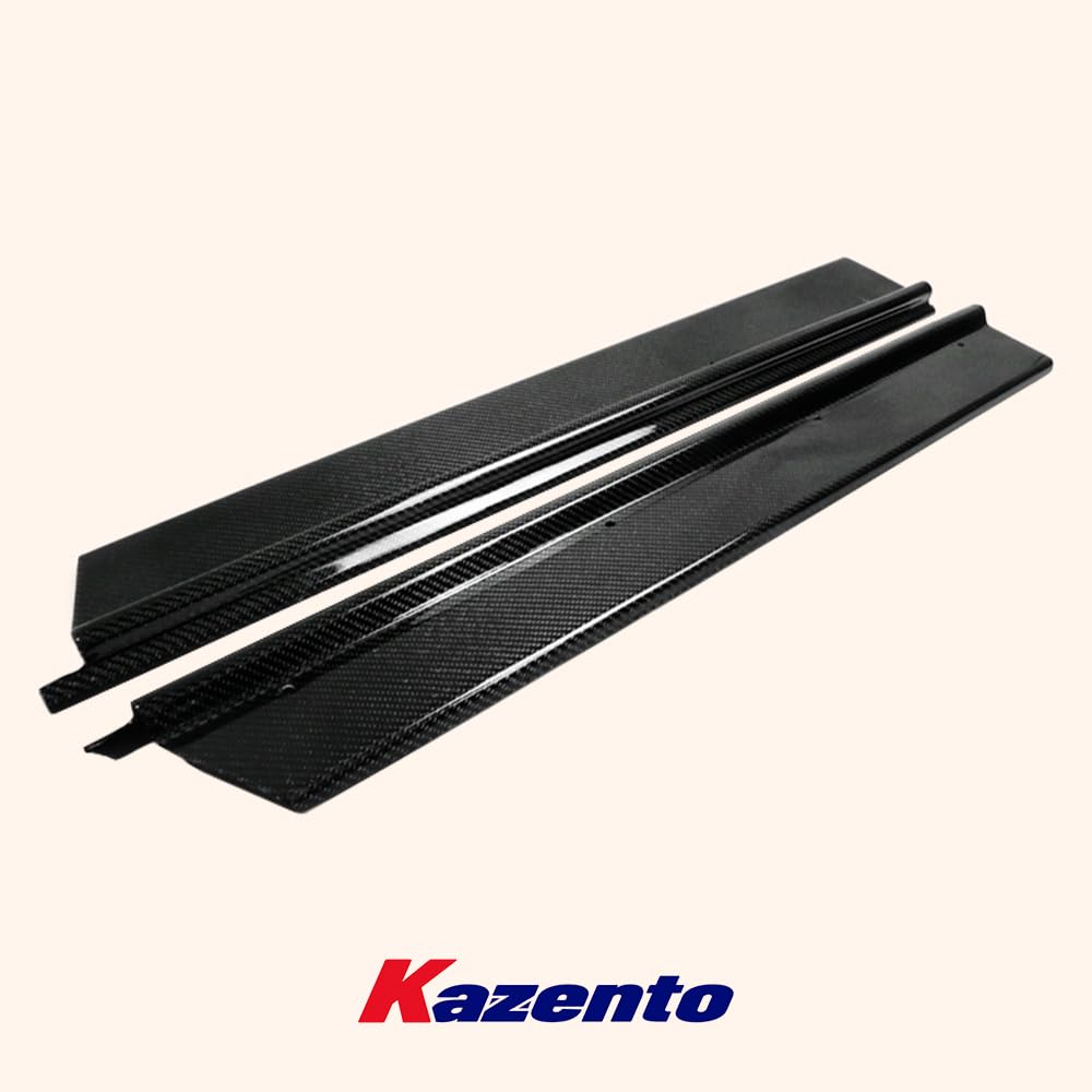 Kazento For Mazda MX5 NA MK1 Miata KZ Style Carbon Fiber Side Door Sill Panel Cover Pair