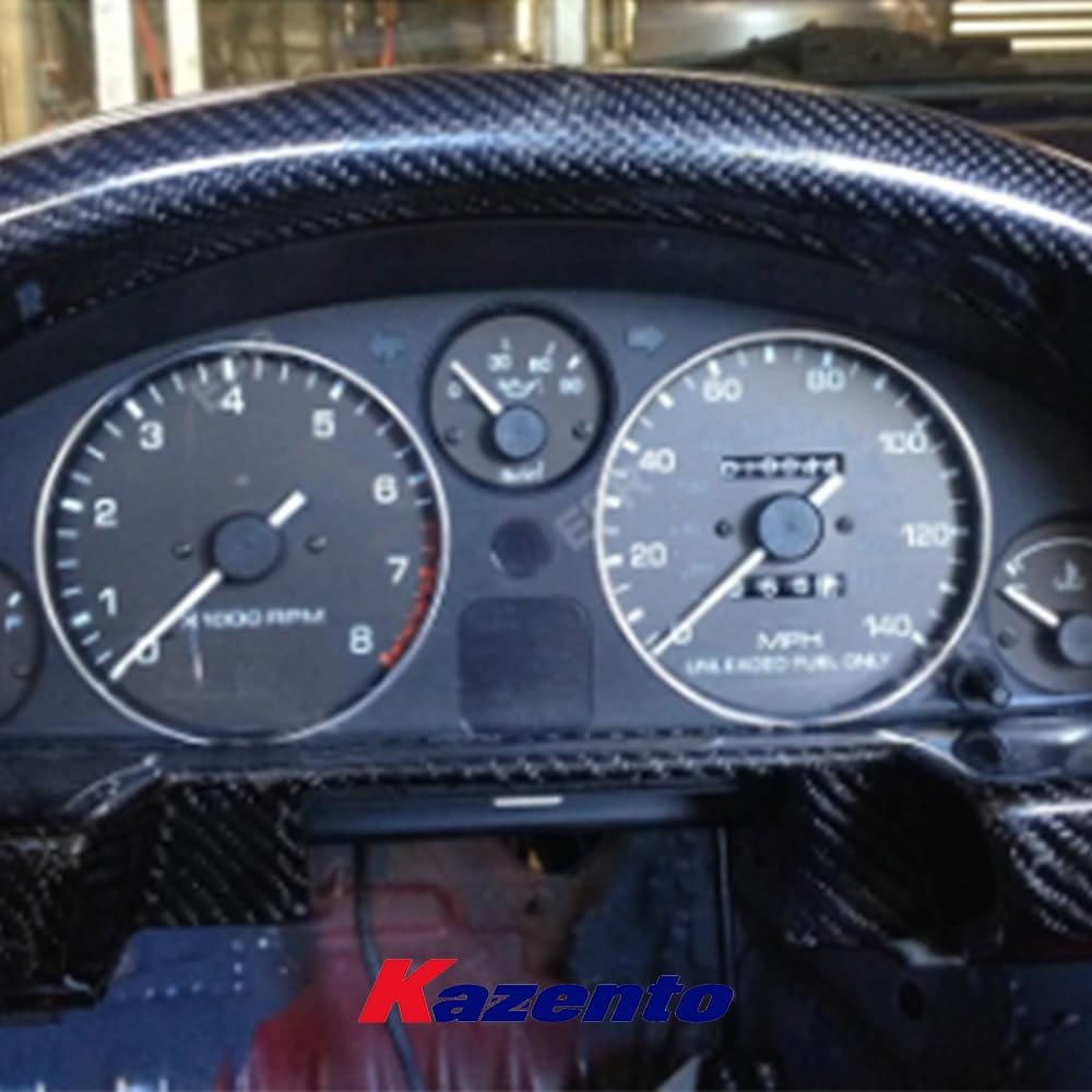 Kazento For Mazda MX5 NA MK1 Miata (RHD only) Carbon Fiber Interior Cluster Surround Kazento Carbon Parts 车身侧板 MX5-CLUSTER-NA-CF