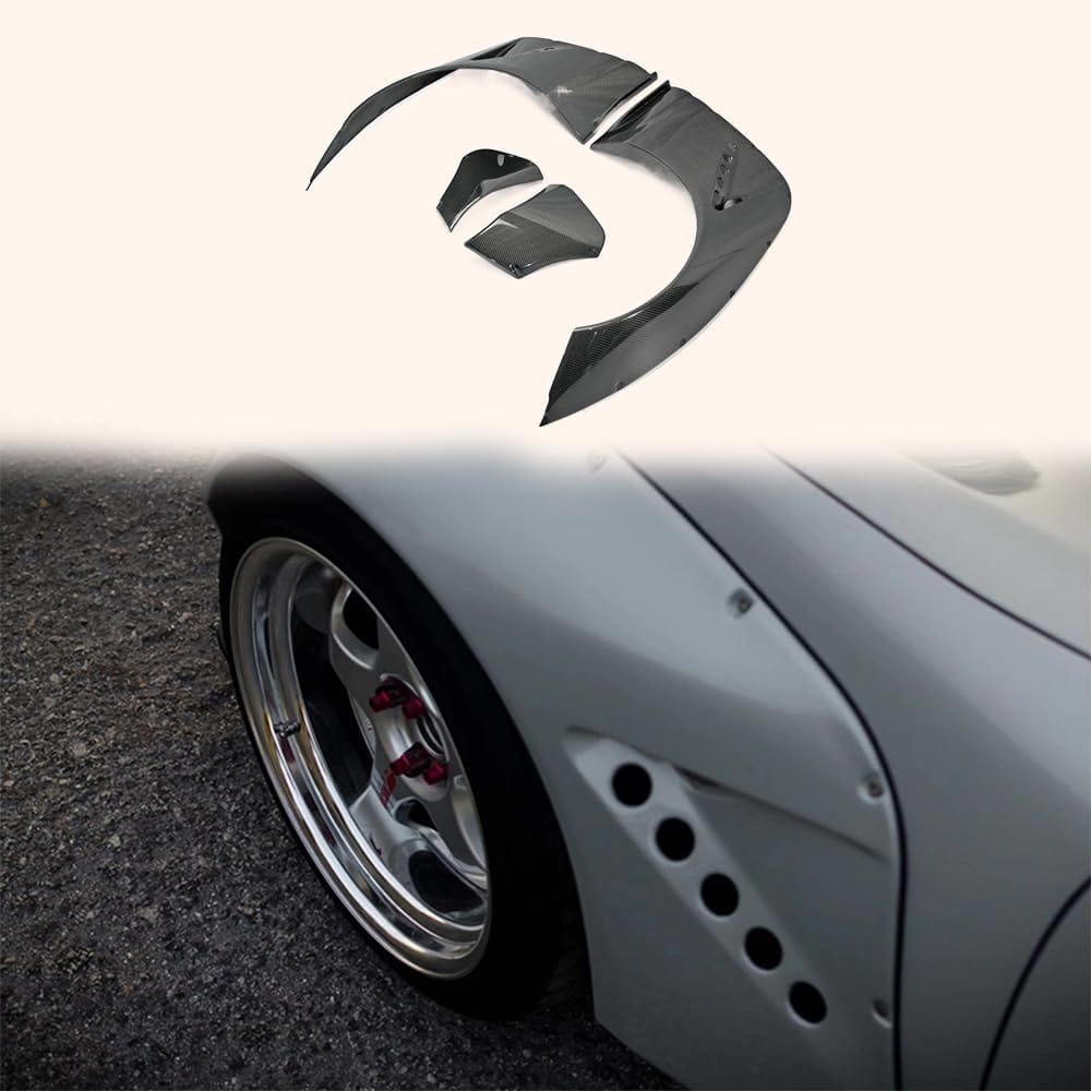 Kazento For Mazda Mx5 Nd5Rc Miata Roadster Rb Style Front Fender With Extension 4Pcs Carbon Fiber Kazento Carbon Parts 车身侧板 MX5-FF-RB-ND-CF
