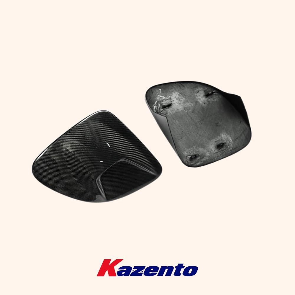 Kazento For Mazda RX-7 FD RX7 FD3S NACA Carbon Front Bumper Vented Headlight Cover Pair Kazento Carbon Parts 车身侧板 FD3S-HL-V-2P-CF