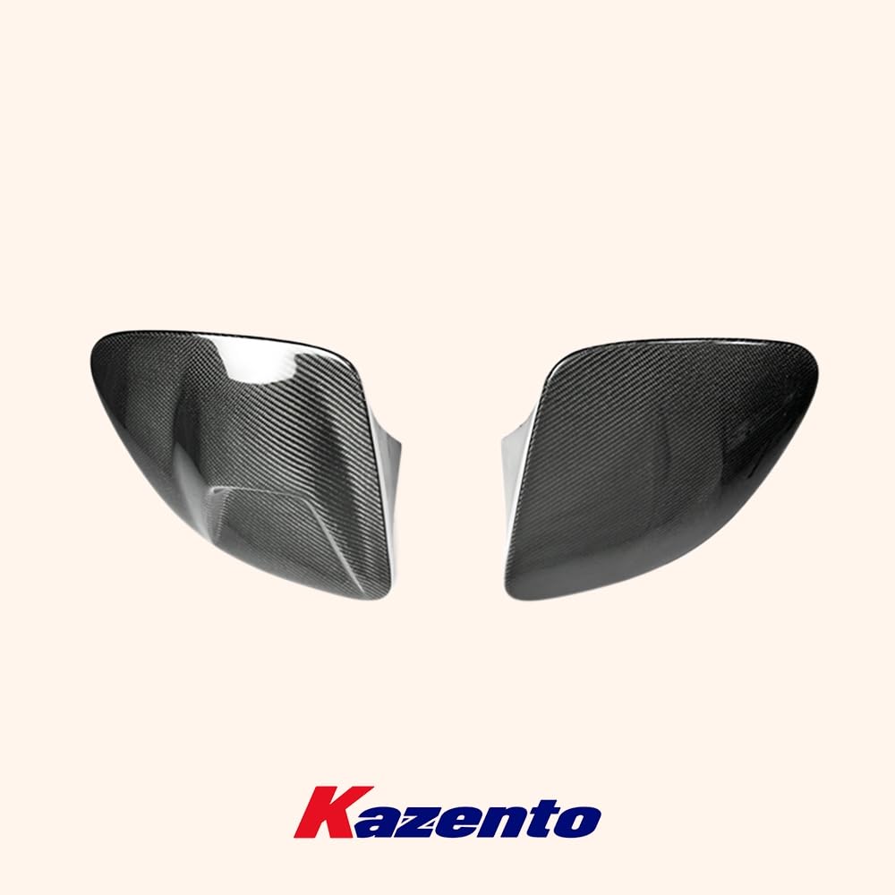 Kazento For Mazda RX-7 FD RX7 FD3S NACA Carbon Front Bumper Vented Headlight Cover Pair Kazento Carbon Parts 车身侧板 FD3S-HL-V-2P-CF
