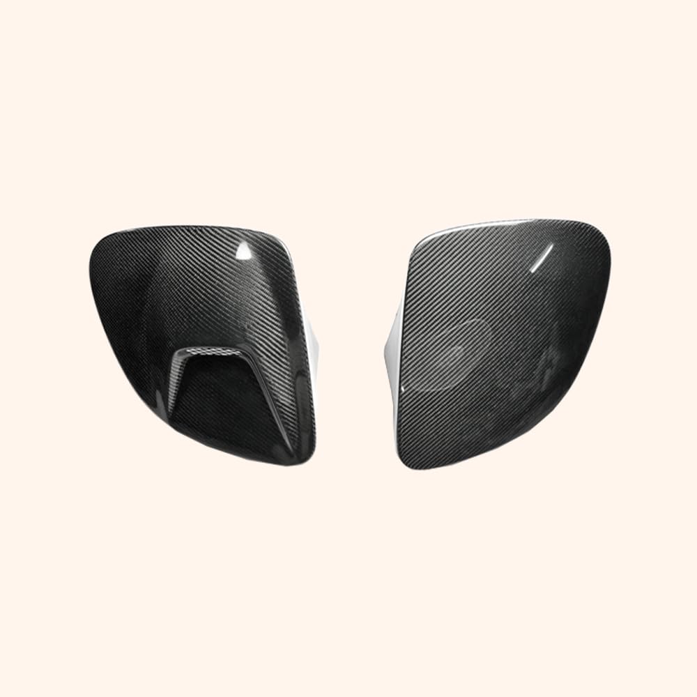 Kazento For Mazda RX-7 FD RX7 FD3S NACA Carbon Front Bumper Vented Headlight Cover Pair Kazento Carbon Parts 车身侧板 FD3S-HL-V-2P-CF