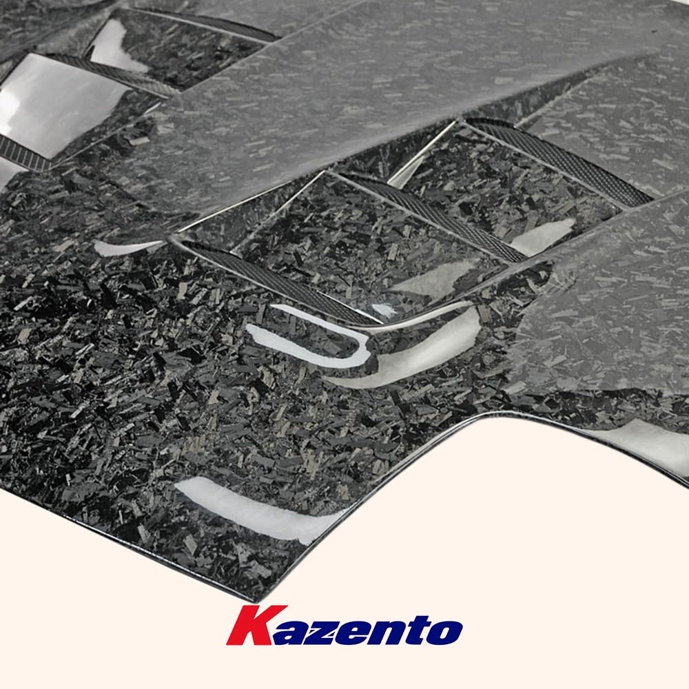 Kazento For Mazda RX-7 FD RX7 FD3S RE Style Forged Carbon Front Vent Bumper Hood Bonnet