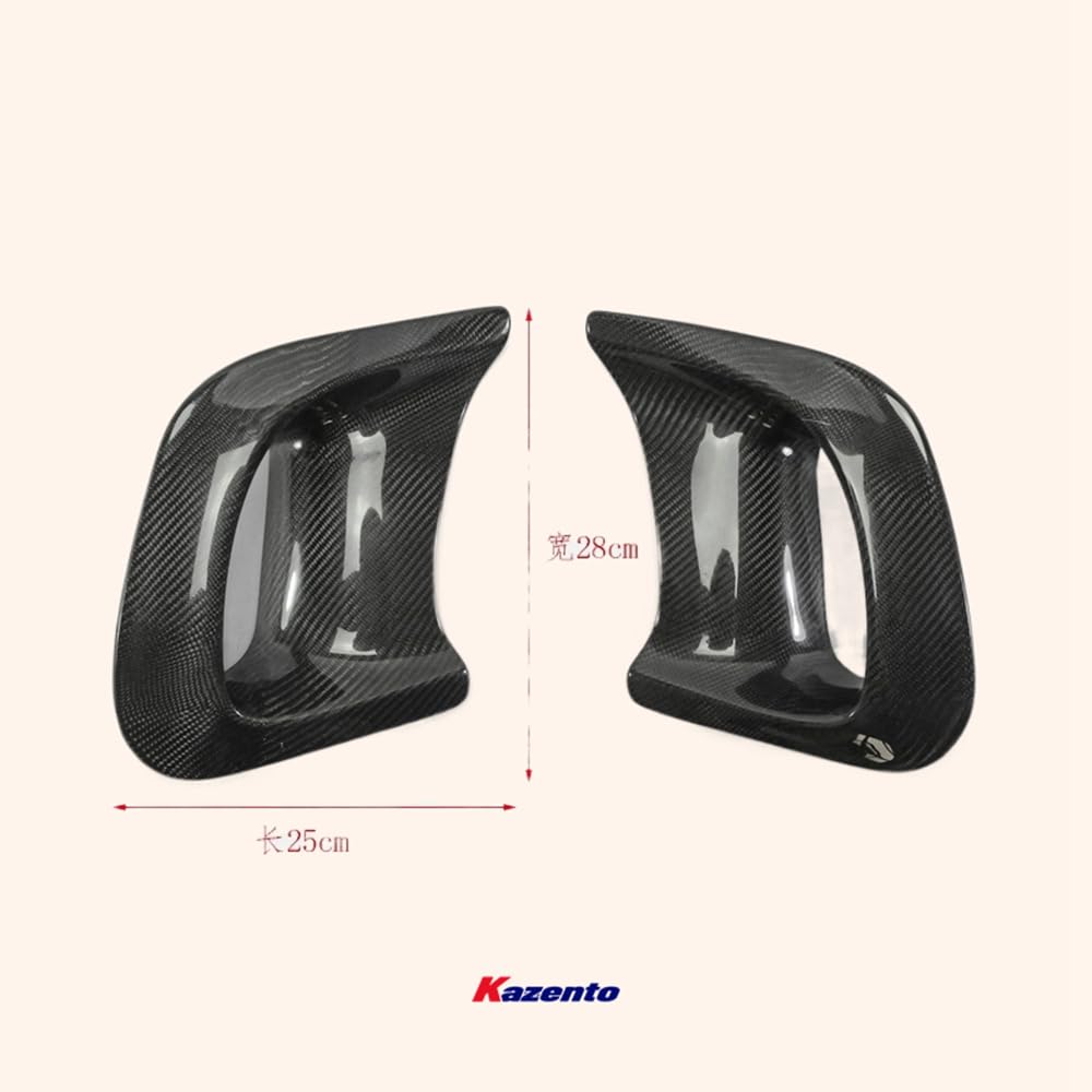 Kazento For Mazda Rx-7 Fd3S Re Style Fender Big Outlet Duct (2 Pcs) Carbon Fiber Kazento Carbon Parts 车身侧板 FD3S-BV-RE-CF