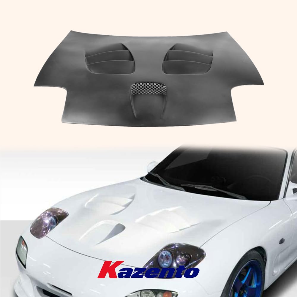 Kazento For Mazda RX-7 RX7 FD3S FD SC Type Vented Cooling Front Hood Bonnet FRP Unpaint Kazento Carbon Parts 引擎盖 FD3S-HOOD-SC-FRP