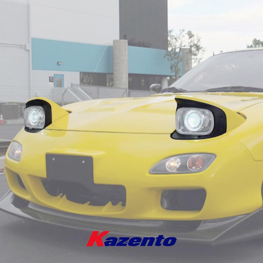 Kazento For Mazda RX-7 RX7 FD3S KZ Carbon Fiber Front Inner Headlight Inside Cover Trim Kazento Carbon Parts 车身侧板 FD3S-INHL-OE-CF