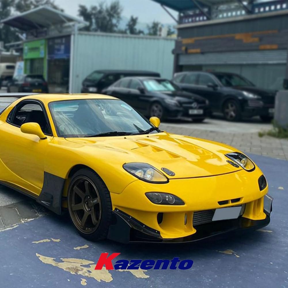 Kazento For Mazda RX-7 RX7 FD3S RE Style Fiberglass FRP Unpaint Front Vent Hood Bonnet Kazento Carbon Parts 车身侧板 FD3S-HOOD-RE-FRP