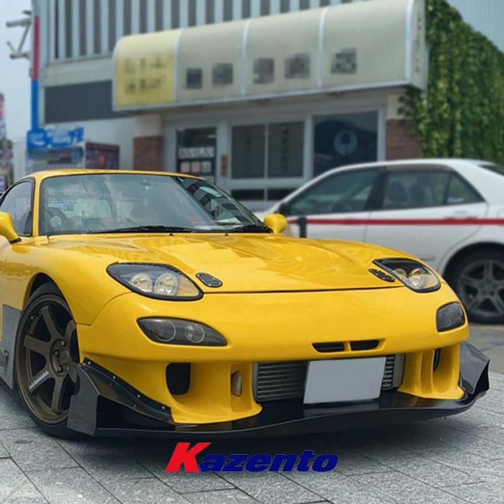 Kazento For Mazda RX-7 RX7 FD3S RE Style Fiberglass FRP Unpaint Front Vent Hood Bonnet Kazento Carbon Parts 车身侧板 FD3S-HOOD-RE-FRP