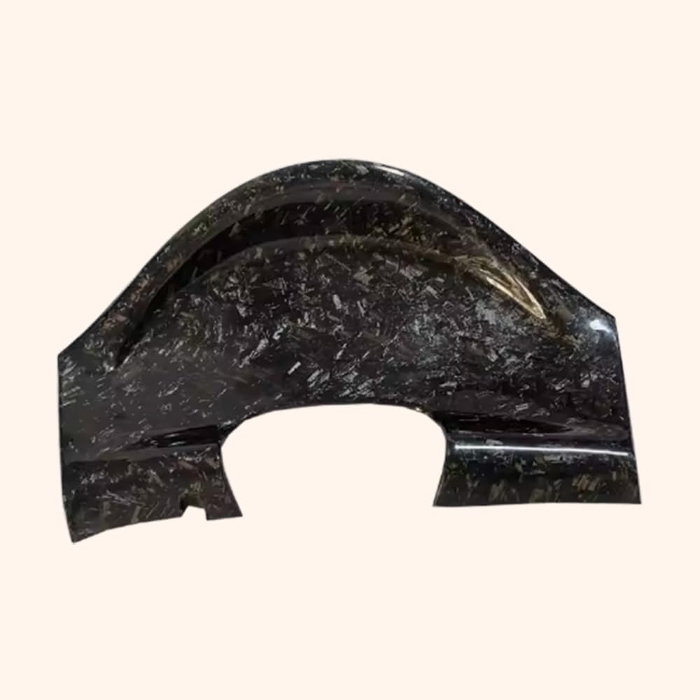 Kazento For Mazda RX7 FD FD3S (RHD Only) Forged Carbon Fiber Blank Interior Dash Cluster Cover Kazento Carbon Parts 车身侧板 FD3S-CLUSTER-RHD-BLK-FCF