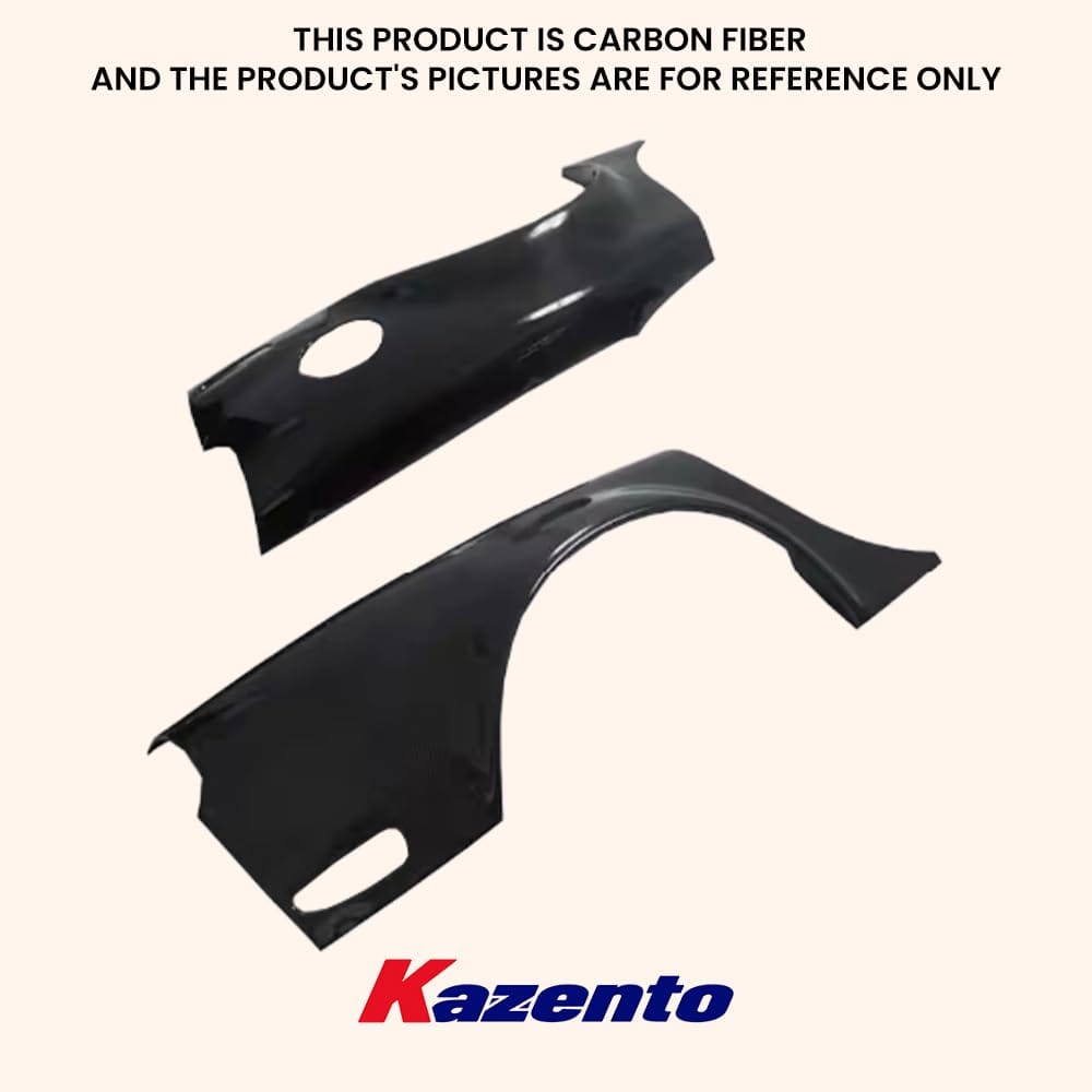 Kazento For Mazda RX7 FD3S FD FK Style Carbon Fiber +30MM Wide Rear Fenders Replacement Kazento Carbon Parts 车身侧板 FD3S-RF-KON-30MM-CF