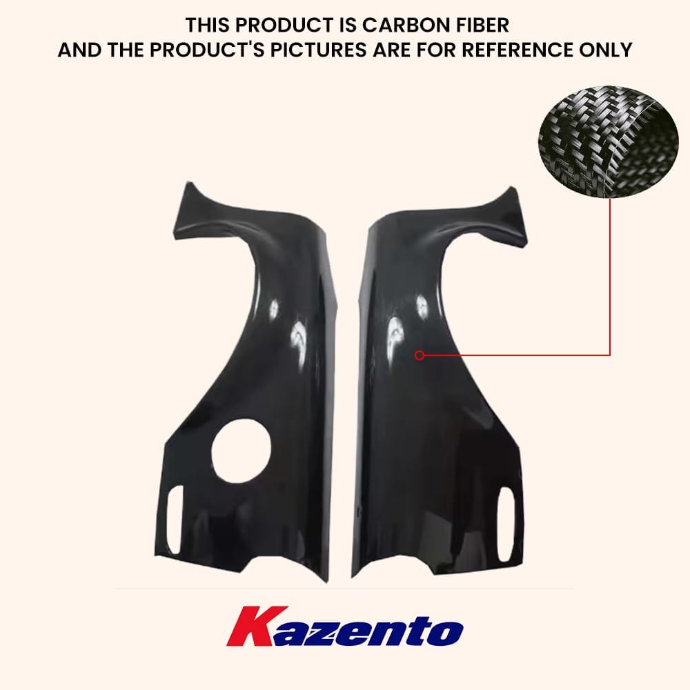 Kazento For Mazda RX7 FD3S FD FK Style Carbon Fiber +30MM Wide Rear Fenders Replacement Kazento Carbon Parts 车身侧板 FD3S-RF-KON-30MM-CF