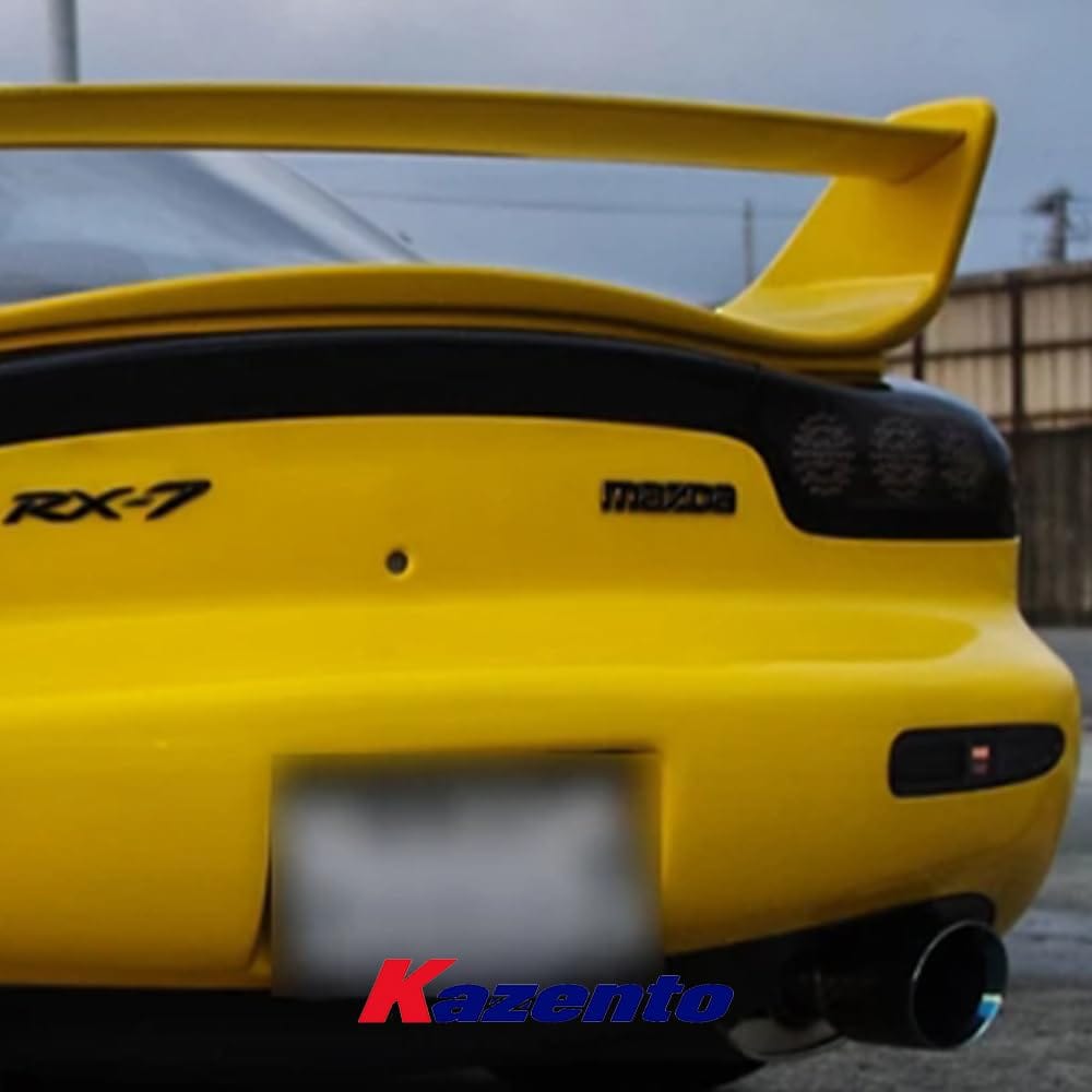 Kazento For Mazda RX7 FD3S MS Style Fiberglass FRP Unpaint Rear Spoiler Blade Only Kazento Carbon Parts 车身侧板 FD3S-RS-BLD-MS-FRP