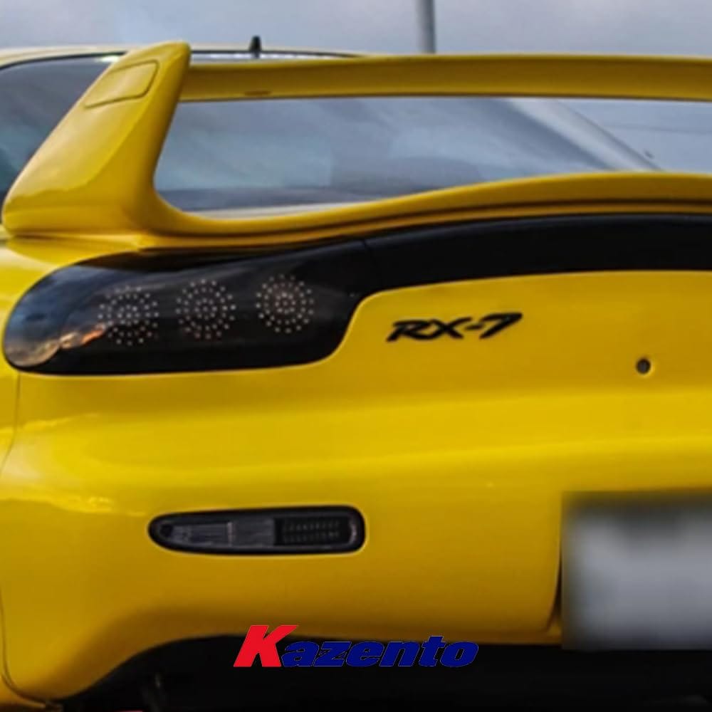 Kazento For Mazda RX7 FD3S MS Style Fiberglass FRP Unpaint Rear Spoiler Blade Only Kazento Carbon Parts 车身侧板 FD3S-RS-BLD-MS-FRP