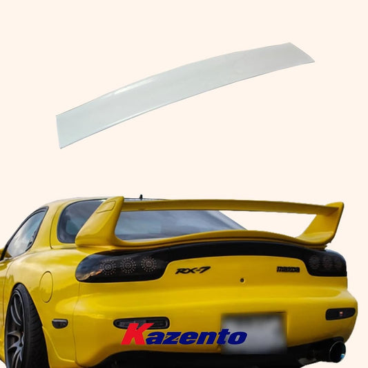 Kazento For Mazda RX7 FD3S MS Style Fiberglass FRP Unpaint Rear Spoiler Blade Only Kazento Carbon Parts 车身侧板 FD3S-RS-BLD-MS-FRP
