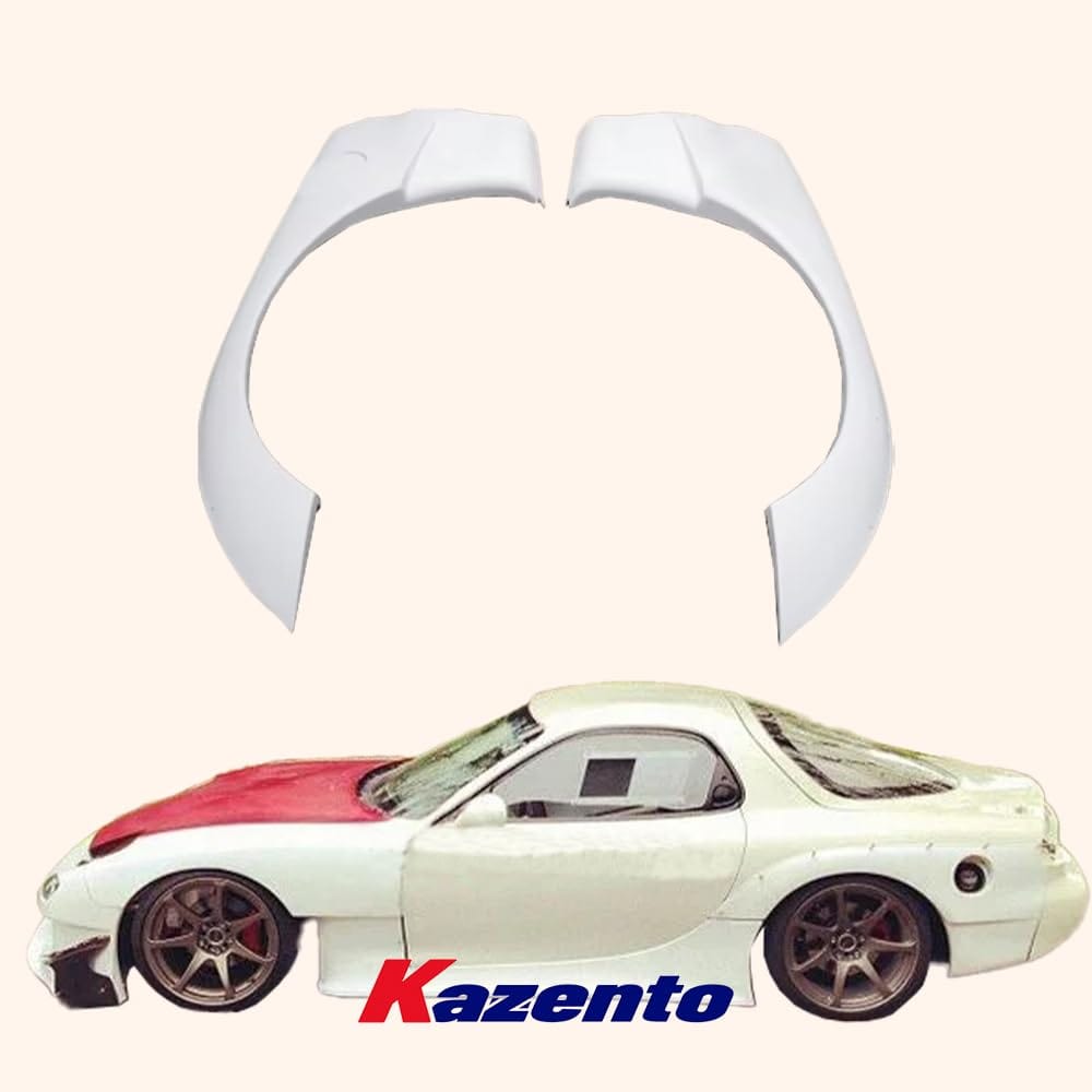 Kazento For Mazda RX7 FD3S RE-GT Kit Fiberglass FRP Unpaint Rear Panel Fender Flares Kazento Carbon Parts 车身侧板 FD3S-RF-REGT-FRP