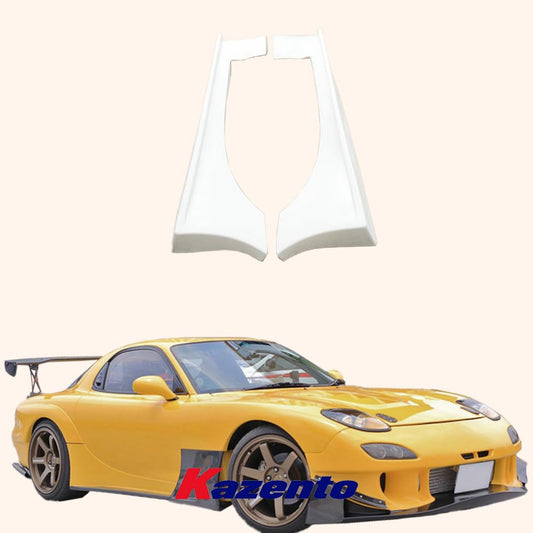 Kazento For Mazda RX7 FD3S RE-GT Style Fiberglass FRP Unpaint Side Skirts Body Kits Kazento Carbon Parts 车身侧板 FD3S-SS-REGT-FRP